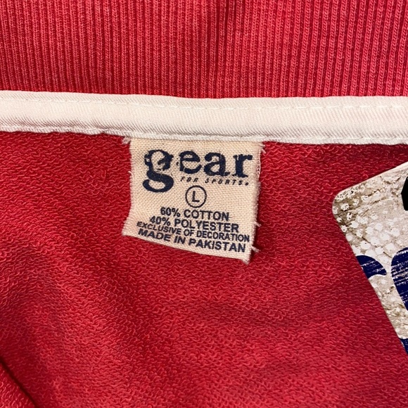 🎉HP🎉NWT Gear for Sports Men’s Sweatshirt 1/4 Zip Pull Over Salmon color large - Picture 10 of 16